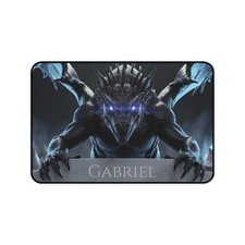 Personalized Dragon Gaming Desk Mat Custom Name Large Mouse Pad Non-Slip XL picture