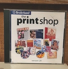 Vtg Broderbund The Print Shop Version 20 PC Windows 98/2000/Me/XP  picture
