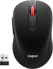 wegear USB Wireless Mouse for Laptop PC Mac, 2.4GHz Cordless Mouse with 6 Button picture