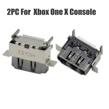 2x HDMI Port Socket Interface Connector Replace For Microsoft Xbox One X Console picture