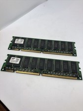 QTY 2 Lot 64MB PC100 ECC 168 PIN DIMM SDRAM MEMORY MODULES 128mb Total 2pc 64  picture