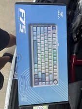 AULA F75 75% Wireless Mechanical Keyboard SaltWhitBlue Greywood Creamy V3 Switch picture