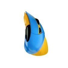 DAREU LM138G - Vertical 3-Speed Ergonomic Wireless Optical Mouse - Blue / Yellow picture