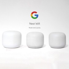 3 PacK Google Nest Wi Fi Router AC2200 2 Points Voice Assistant Snow White picture