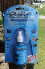 New Pkg * Monster Screen Clean∆TV Flat Screens∆PC/Laptop Monitors Spray Cleaner picture