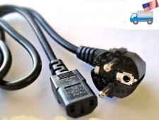 New European 3-Prong AC Power Cord for Computer/Monitor/EU PC ATX Power Supply picture