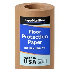 Floor Protection Paper Roll, 36 Inch x 166 Ft, Brown Rosin Masking Covering picture