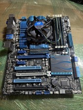 ASUS P8Z68 Deluxe Gen 3 ATX Mobo + Intel i7-2600 LGA1155 16GB RAM W/ IO Shield picture