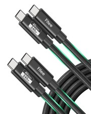 2 PCS USB 4 Cable Fits Thunderbolt 4 8FT Fast Charging High Speed Data Sync picture
