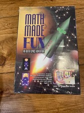 Rare Vtg Math Made Fun An Outer Space Adventure Computer Game 3.5” Floppy Disk picture