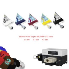 380ml DTG Printing Textile Inks Bag for BROTHER GT3/341/361/381 printers picture