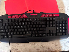 iBUYPOWER IBP-ARES M1-KB Wired USB Gaming Keyboard Black/Red QWERTY EN picture