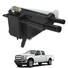 Engine Coolant Reservoir Tank with Cap Compatible with 2011-2016 Ford F-250/F... picture