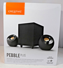 Creative Pebble Plus 2.1 USB Powered Desktop Speakers w/ Subwoofer Black New picture