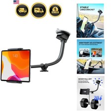 Tablet Car Mount Windshield Dashboard Suction Cup Flexible Gooseneck Holder f... picture