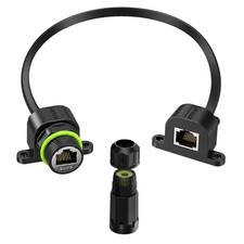 Flat Window Entry CAT6 Cable - Starlink Compatible, Easy Pass-Through, 25ft picture