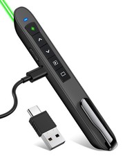 Wireless Green Light USB-C Rechargeable Presentation Clicker for Teachers picture