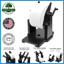 2-in-1 Fan-Fold Label Holder for Desktop Thermal Printer with Adjustable Height picture