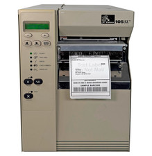Zebra 105SL Industrial Direct Thermal Transfer Label Printer Cutter LAN Serial picture