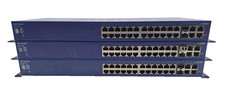 Lot of 3 Netgear Prosafe FS728TS Stackable 24 Port Smart Switch picture