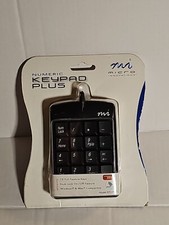 Black Numeric Keypad Plus Number Pad USB Micro Innovations KP25B Keyboard picture