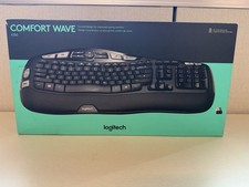 Logitech K350 Comfort Wave Wireless Keyboard Black BRAND NEW picture