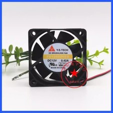 Y.S.TECH FD126025EB 6025 DC12V 0.42A 6CM 2-wire silent cooling fan picture
