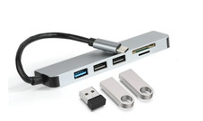 Vivitar Multi-Port USB Hub w- SD, 4K HDMI Micro SD Compact Flash Card Reader picture