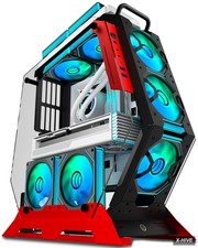 Open Frame Unique Gaming PC Case, Creative Irregular Shape, Thick Metal Frame, 7 picture