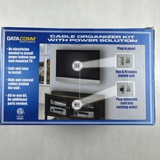 DataComm Cable Organizer Kit With Power Solution  (50-3323-WH-KIT) New Sealed picture
