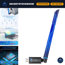 2-in-1 Wi-Fi 6 Bluetooth 5.4 USB Network Adapter for PC & Laptop - Fast Connecti picture
