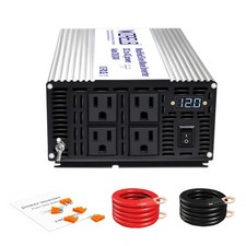 Dual Input Voltage 12V/24V Power Inverter 2000W, 90% High Efficiency Modified... picture