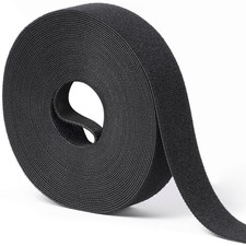1 Inch x 30 Ft Double Sided Hook Loop Roll Reusable Self Gripping Fastener picture
