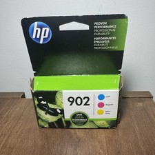 HP 902 Tri-Color Ink Cartridges Cyan Magenta Yellow Exp 9/2018 NEW SEALED picture