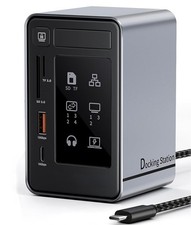 USB-C Docking Stastion - 2-HDMI, DisplayPort, 100-Watt Power, Gigabit picture