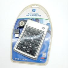 NIB GE HO98757 Wired numberpad number pad num Keyboard 98757 Retractable USB picture