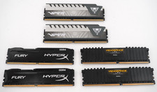 MIXED LOT OF 3 - 8GB (2x4GB) Each DDR4 UDIMM Desktop RAM Kits picture