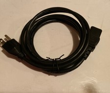 Universal 3 Prong Power Cord Cable for Desktop Computer Printer Monitor TV Dell picture