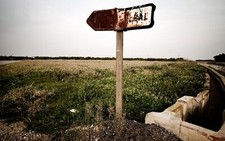 Landscape nature sign old rust Custom Gaming Mat Desk picture