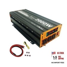 2000W Pure Sine Wave Power Inverter peak-4000 Watt,DC 12V to 110V,with picture