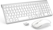 Combo De Teclado Y Mouse Inalambricos Compact Slim Para Inalámbrico Color Gris picture