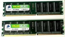 512MB CORSAIR VALUE SELECT VS512MB400 PC3200 DDR-400MHz 184-PIN NON-ECC CL3 RAM picture