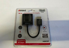 Inland DisplayPort DP to DVI Video Adapter NEW SEALED (R10/ B3) picture