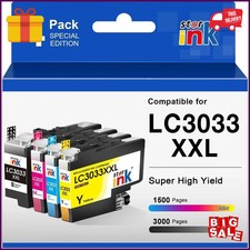 Compatible for LC3033 BK C M Y Ink Cartridges Brother LC3033XXL Super High-Yield picture
