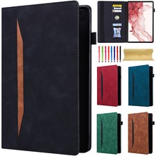 Leather Card Slot Stand Case For Samsung Tab S11 Ultra/S10FE+/S9 FE+/S8/S7/A8/A7 picture