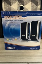 iMicro Multi-Media Hi-Fi Stereo System Speakers SP-IMD168B picture
