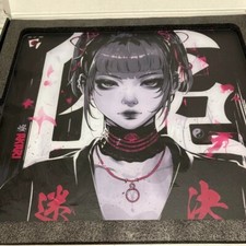 GLSSWRKS Akari Premium Glass Mousepad Gold Color Limited Gaming Mouse Pad Used picture