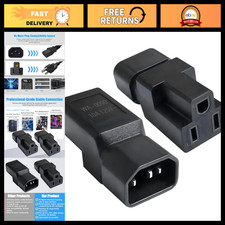 10 Pack IEC320 C14 to NEMA 5-15R Power Adapter for PDU UPS - Heavy Duty, Reliabl picture