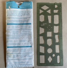IBM Flowcharting TEMPLATE GX20-8020 Flow Chart Symbols 1970's Original SLEEVE picture