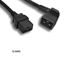 [10X] 3ft 12 AWG Power Cable Right Angled C20 to C19 20A/250V SJT Data Server picture